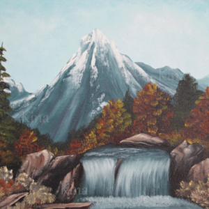 fall mountain scene