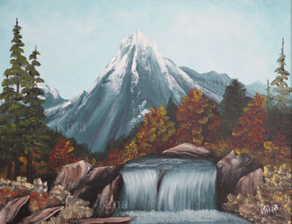 fall mountain scene