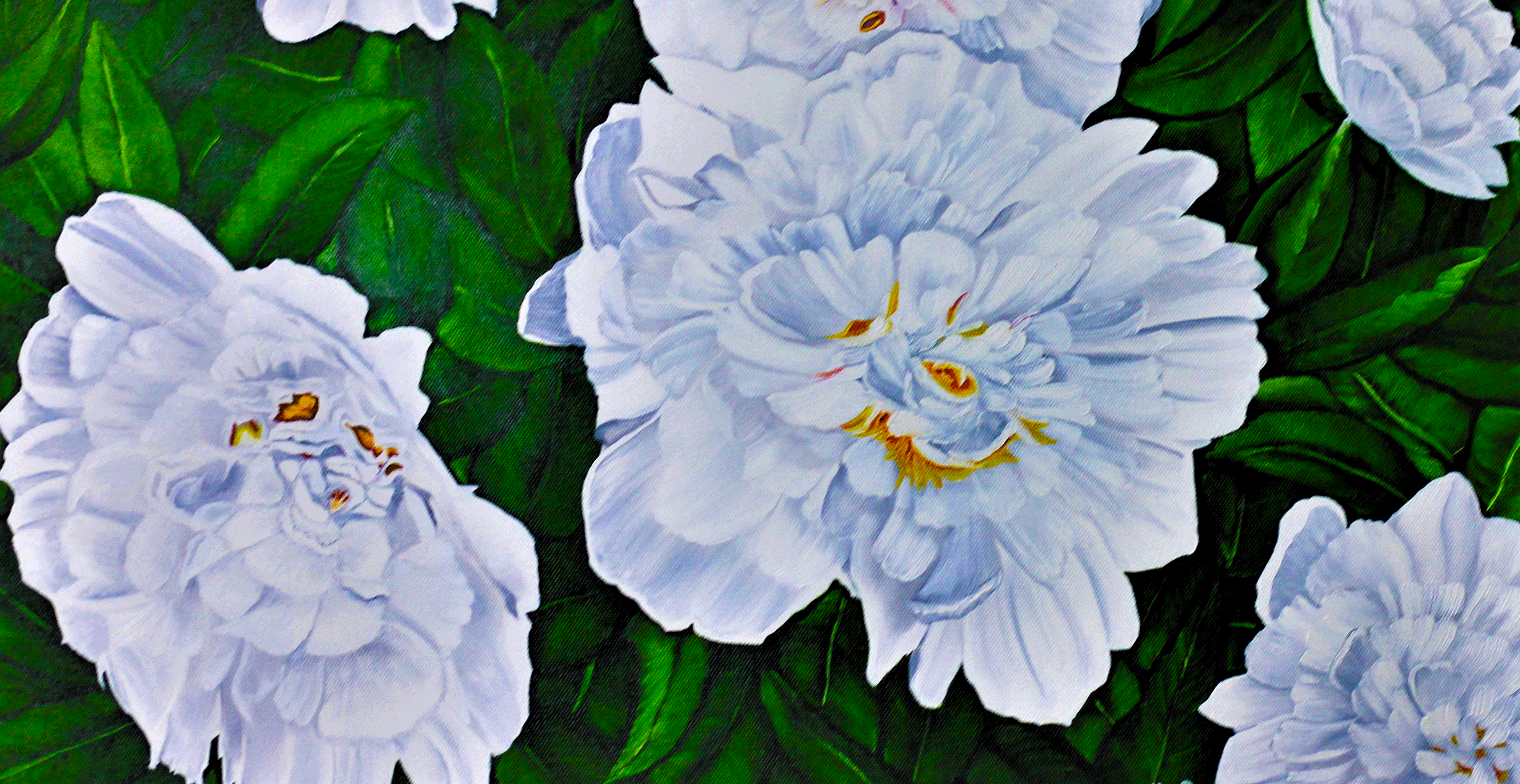 Section of a peony painting